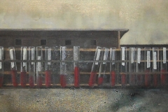 Arka, 35x130 cm, akryl na płótnie, 2011